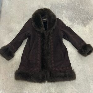 Vintage embroidered Penny lane coat